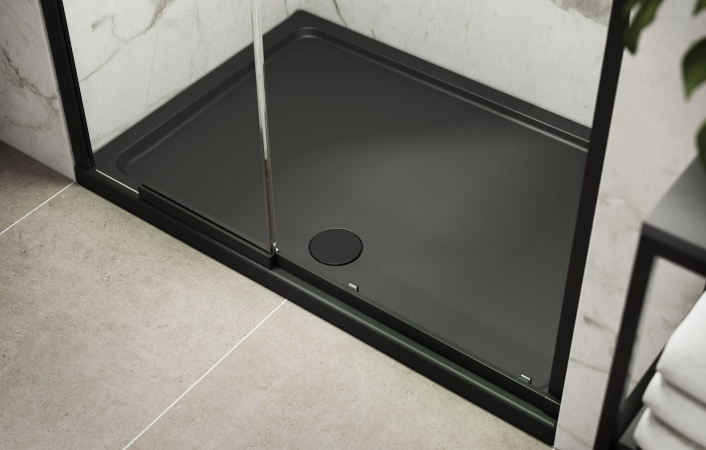 Kstone Trays Now In Slip Resistant Grey - Kudos Showers Limited